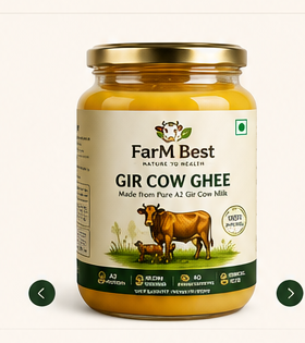 Farm Best Pure A2 Gir Cow Ghee jar